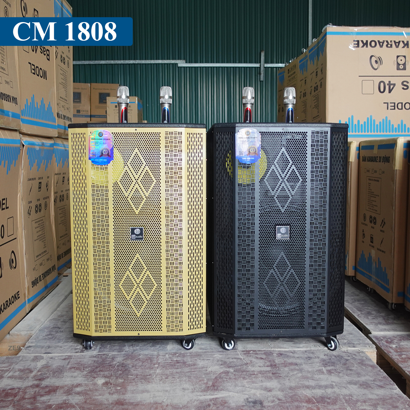 Loa kéo Cao Cấp CM 1808 Bass 50 – 3 Đường tiếng - 12 núm chỉnh âm